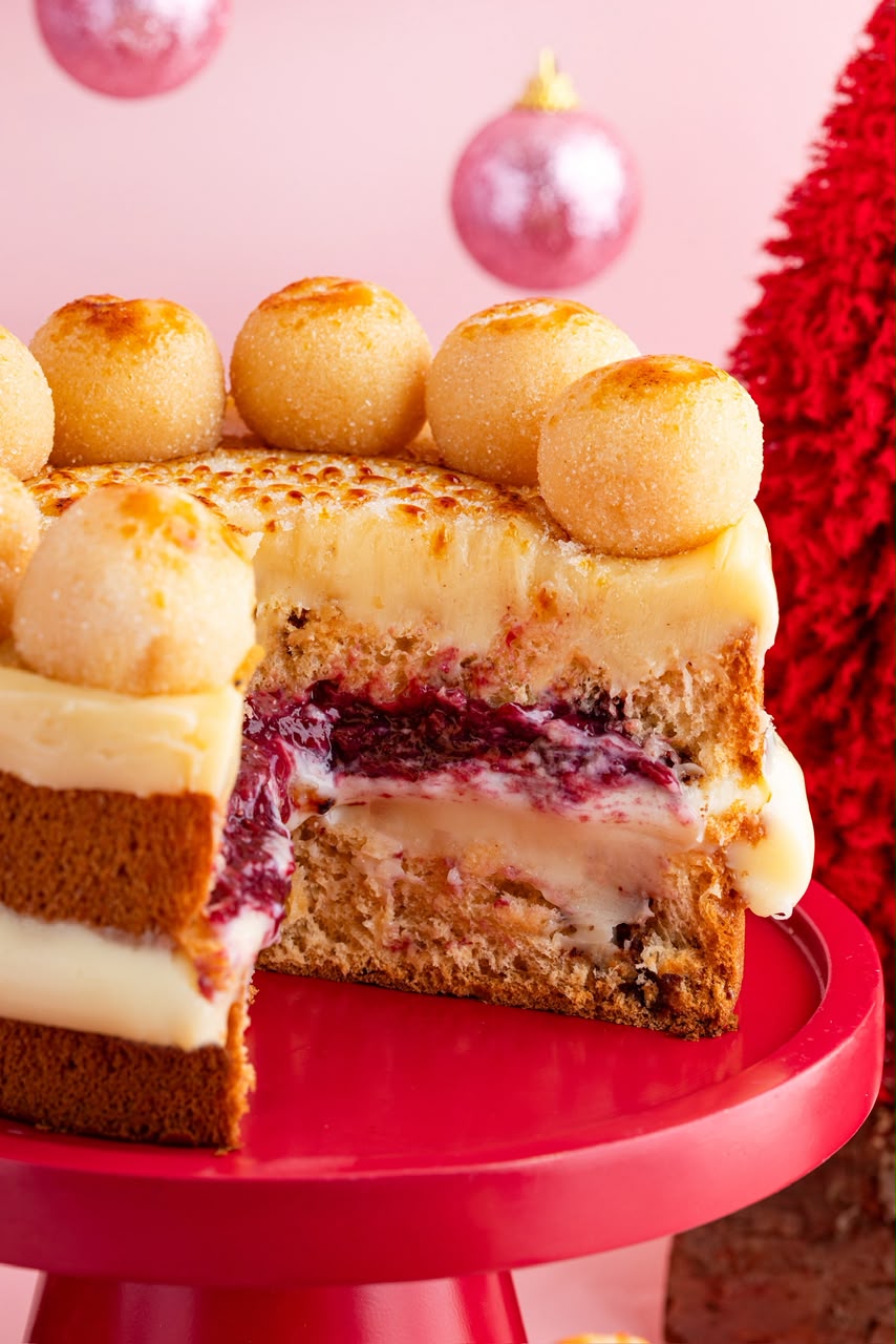 Bolo Bolo de Frutas Vermelhas