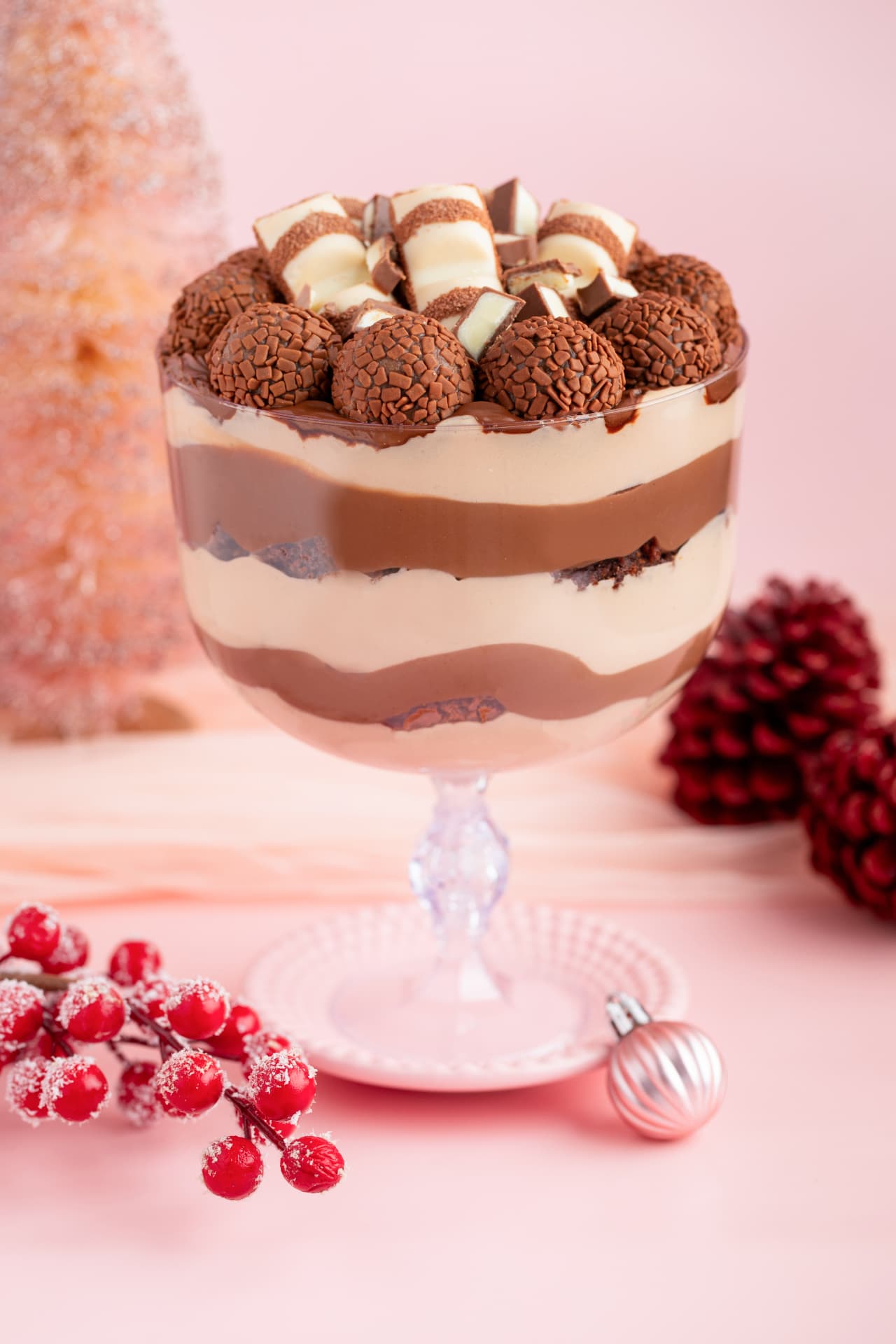 Bolo Taça de Brigadeiro com Kinder