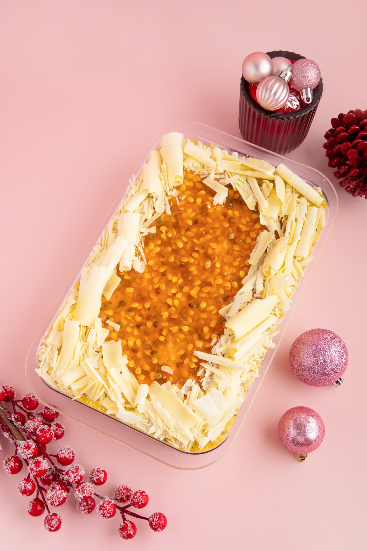 Bolo Pavê de Mousse de Maracujá